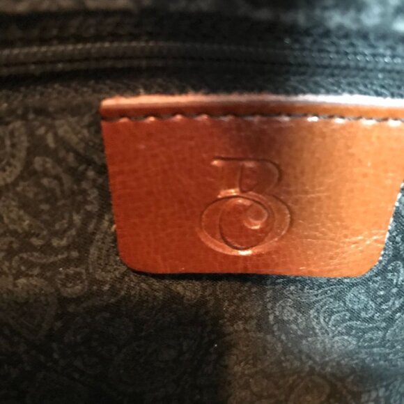 Brown Shoulder Handbag Faux Leather Tote Bag Zip Top - Picture 6 of 10